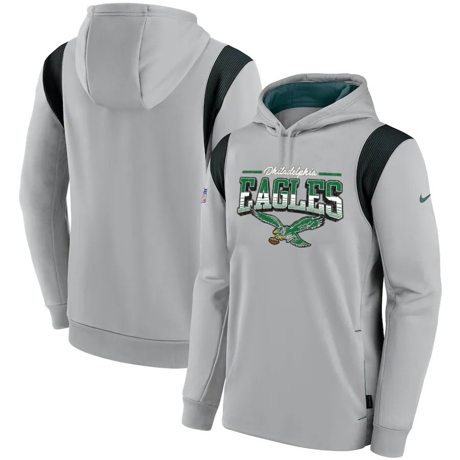 Men 2023 NFL Philadelphia Eagles grey Sweatshirt style 10311